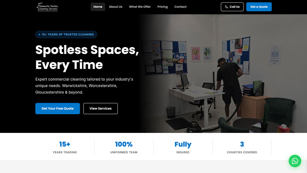 Domestic Duties Commercial Ltd. — Online Booking Platform