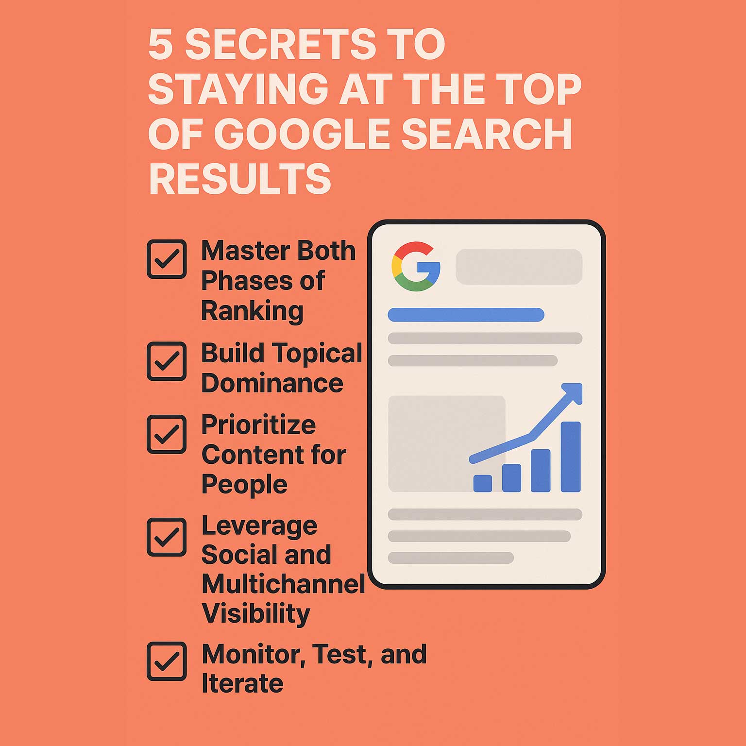 5 Secrets to Staying at the Top of Google Search Results