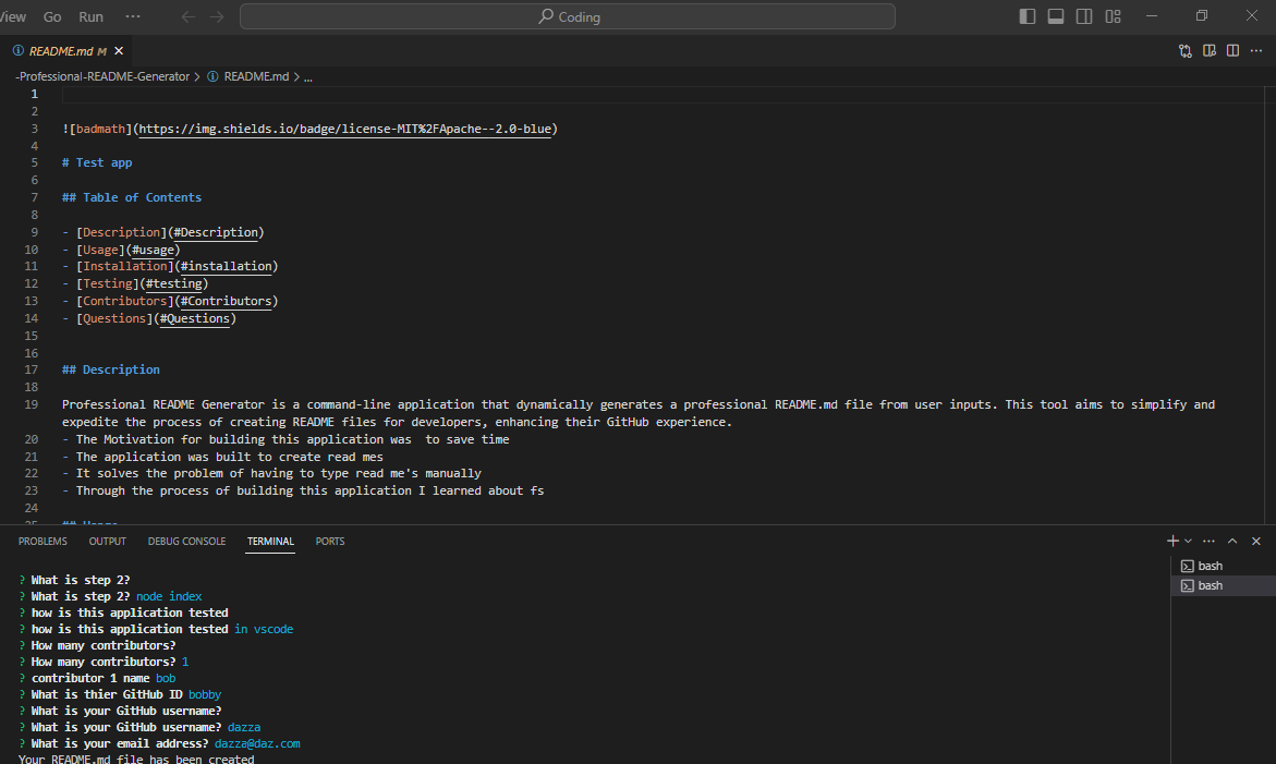 An Automated Documentation Engine for Open-Source Workflows (Readme.md Generator)