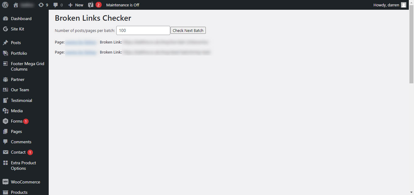 Broken Links Checker WordPress Plugin